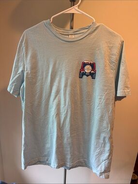 Locals Only Long Island Light Blue Short Sleeve Tee with Jeep Graphic